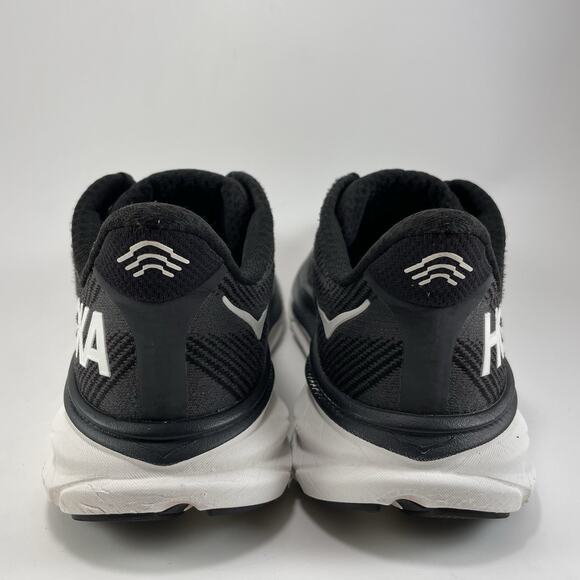 Hoka One One Clifton 9 Running Shoes Womens Size 8 B Black Athletic Sneakers - Picture 4 of 11